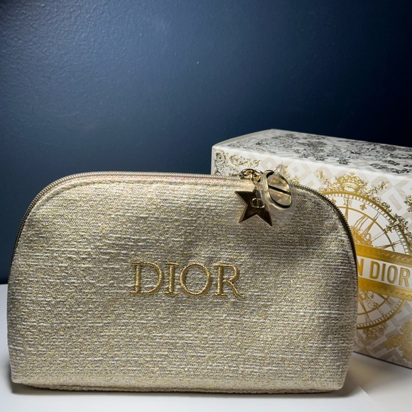 Dior Accessories - ✅low start✅ DIOR GOLDEN COSMETIC BAG NEW IN BOX